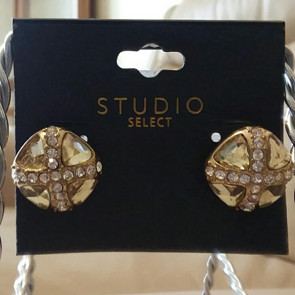 Studio Select Gold and Diamond Earrings